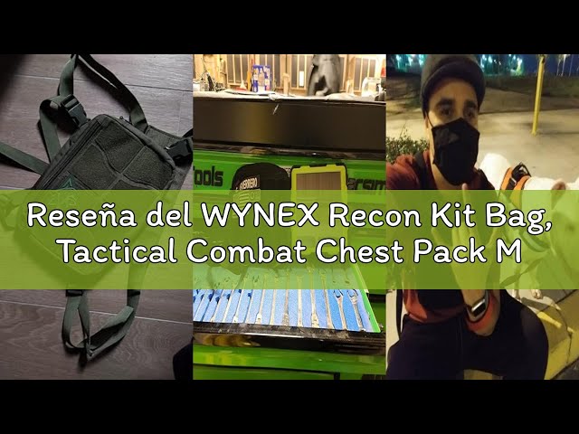 Vídeo relacionado con WYNEX Recon Kit Bag, Tactical Combat Chest Pack Molle Vest Bags Mochila Delantera Mochila Daypack Gancho Frontal y Panel de Bucle