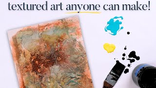 Create Highly Textured Mixed Media Art In Minutes