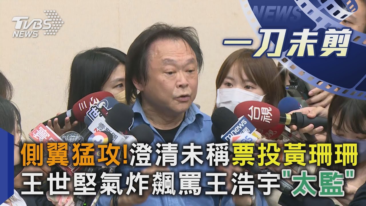 遭王浩宇批違反黨紀　王世堅爆氣：閉嘴！被罷免就回去當太監