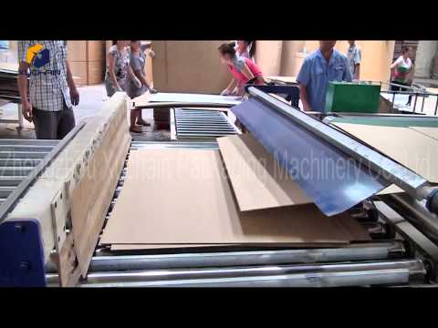 NC cutoff for cutting corrugated cardboard into corrugated board box