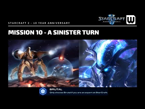 Starcraft 2: 10 Year Achievement Hunt! Brutal WoL Mission 10 - A Sinister Turn