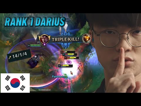 Rank 1 Darius RaiderGO finds Faker in Korean SoloQ