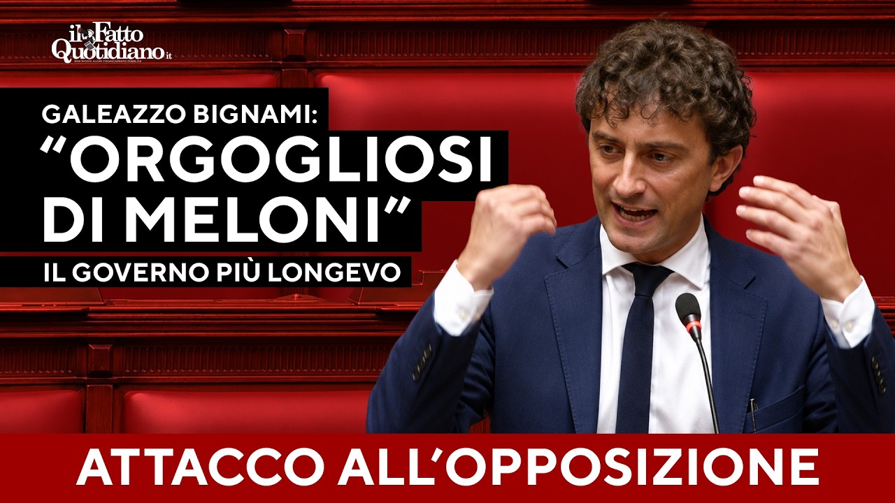 Bignami sfida le opposizioni: “Il governo Meloni sarà il più longevo della Repubblica”
