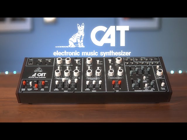 Vídeo relacionado con Behringer CAT Sintetizador Analógico Parafónico Mítico Con Doble VCO, 4 Formas De Onda Mezclables, Procesador De Señal Externo, Policadena De 16 Voces Y Formato Eurorack