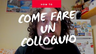 Come fare un colloquio di lavoro
