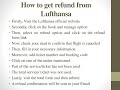 How Long To Get Refund From Lufthansa Airlines