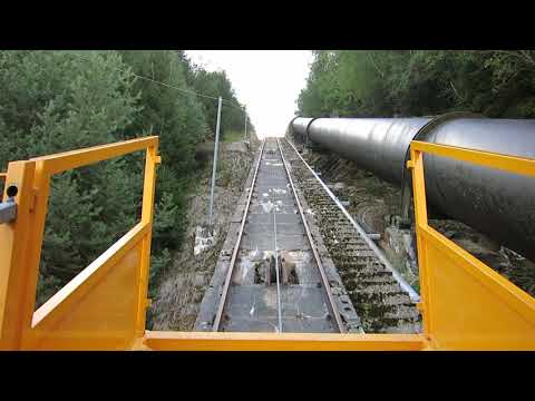 Standseilbahn 1908.01 Riddes - Villy Bergfahrt Kraftwerk Ecône - Wasserschloss komplett funiculaire