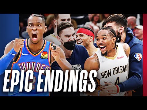 The 10 Most WILDEST Endings Of The 2021-22 NBA Season 👀🔥