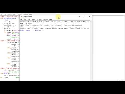 Gpa Calculator Program In Python