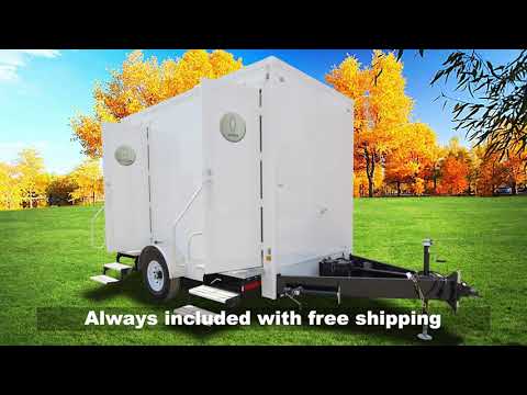 2 Station Portable Restroom Trailer | Affordable Advantage Series