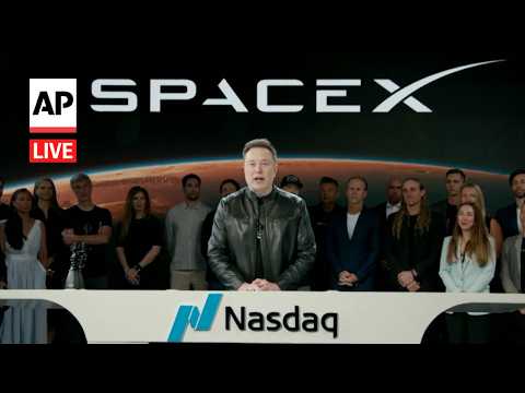 LIVE: SpaceX rings Nasdaq opening bell as company goes public in blockbuster IPO