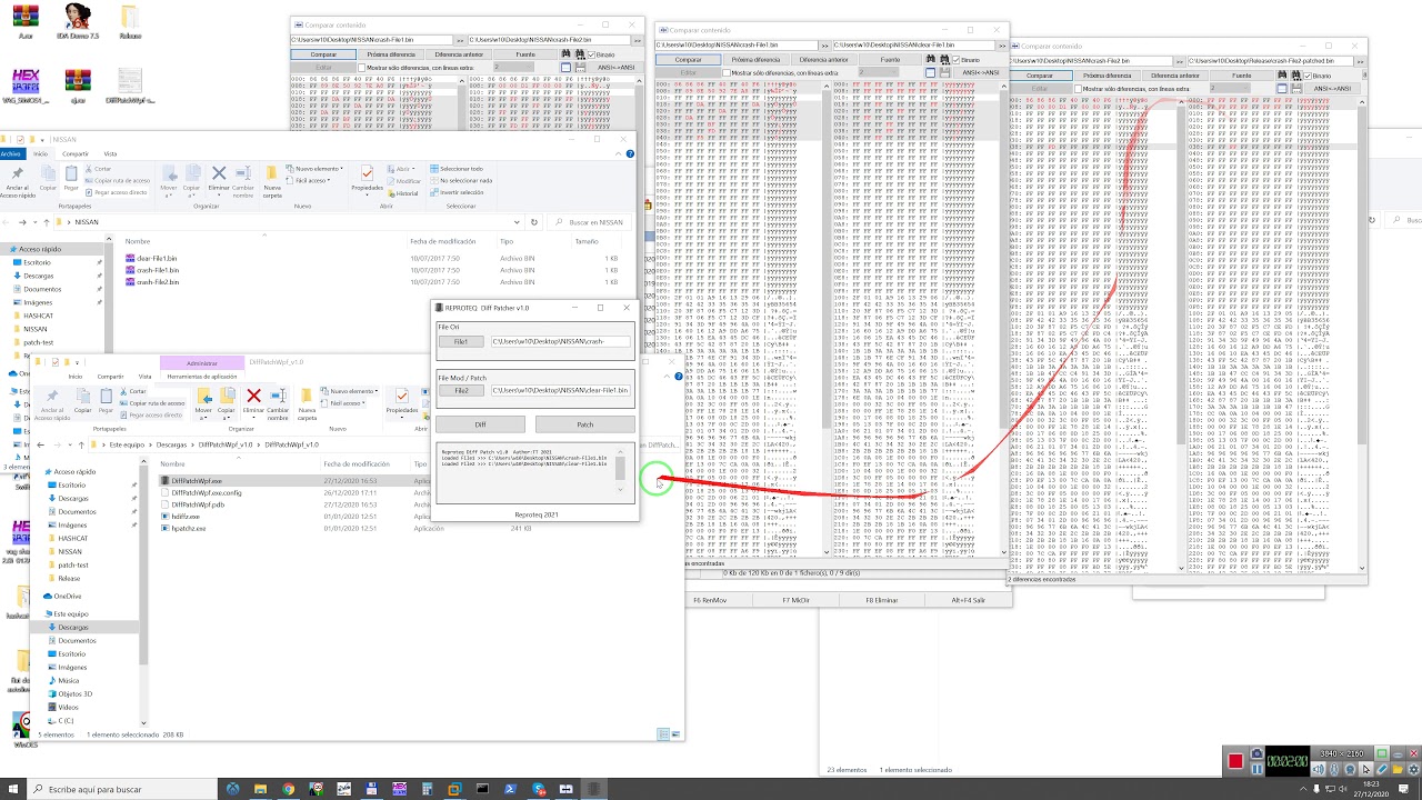 DiffPatchWpf  compare binary  save and apply patch