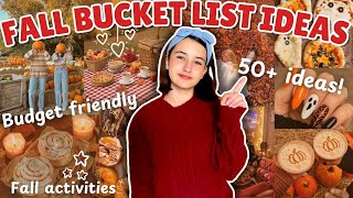 50+ Fall Bucket List Ideas | How To Romanticize the Fall 🍁 Low-Budget FUN things to do this Autumn