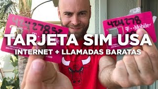 Tarjeta SIM prepago Estados Unidos. Internet y llamadas baratas