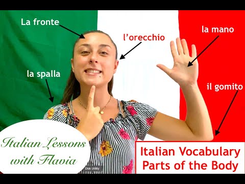🇮🇹 Italian Lessons with Flavia - Build you Italian Vocabulary - The Body - Il Corpo 🇮🇹