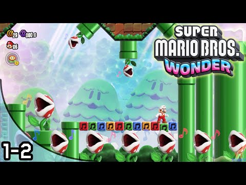 Super Mario Bros Wonder - Piranha Plants on Parade 100% (All Seeds, Coins + Secret Exit)