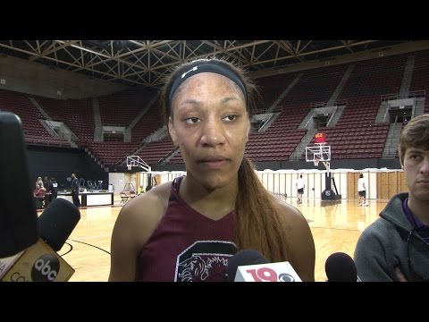 A'ja Wilson, Bianca Cuevas-Moore Media Availability — 1/25/17