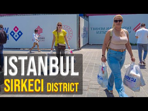 (📽⁴ᴷ⁶⁰) Walking in SIRKECI Istanbul | 27 MAY Istanbul walking tour 2022