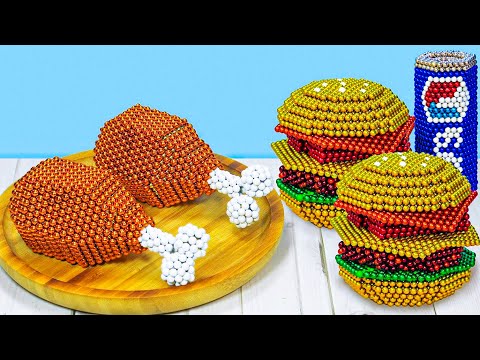 DIY FAST FOOD Magnet Cooking | Burger & Fried Chicken SATISFYING and FUNNY Videos