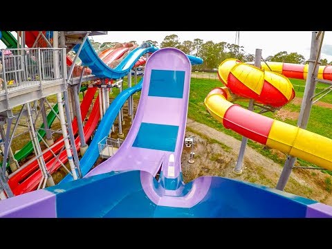 Raging Waters Sydney - Half Pipe | Boomerango Water Slide