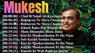 💖 Mukesh Love Songs | Romantic Hindi Music, Soft Melodies & Timeless Golden Era Vocals