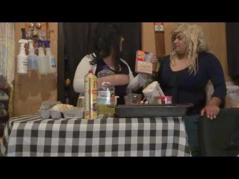cooking with shaniqua and kyoko vanity ) part 1. bakeing a cake