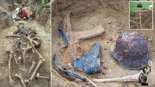 Bloody WWII Brandenburg battle are discovered, still wearing their boots and helmets
