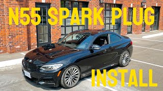 N55 SPARK PLUGS & COILS REPLACEMENT || BMW F22 M235i