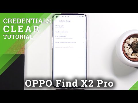 How to Clear Credentials – Delete All Licenses on OPPO Find X2 Pro