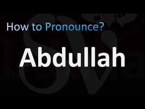 How to Pronounce Abdullah (Arabic Name)