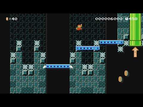 Cave of the Perilous Platforms by Booman - Super Mario Maker - No Commentary 1bo