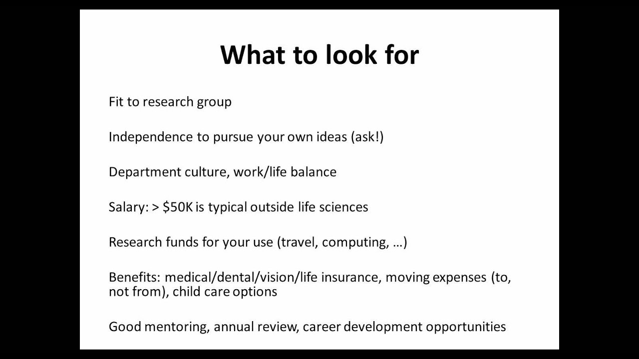 Launching Your Postdoc Position