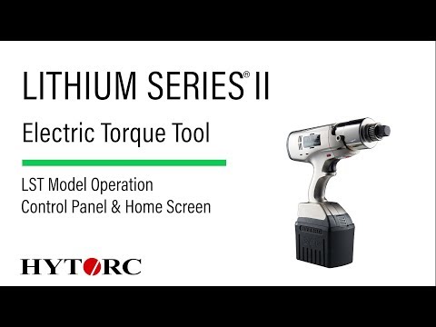 LITHIUM SERIES II Control Panel & Home Screen