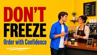 Order Coffee in English with Confidence | Shadowing Practice | Real Coffee Shop Conversations A1-B1