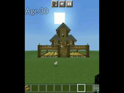 Minecraft Building At Different Ages #5 #shorts #minecraft #youtubeshorts