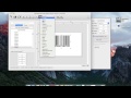 Create sequential barcodes with the visible serial number next to it - iWinSoft Barcode Maker for MAC Demo