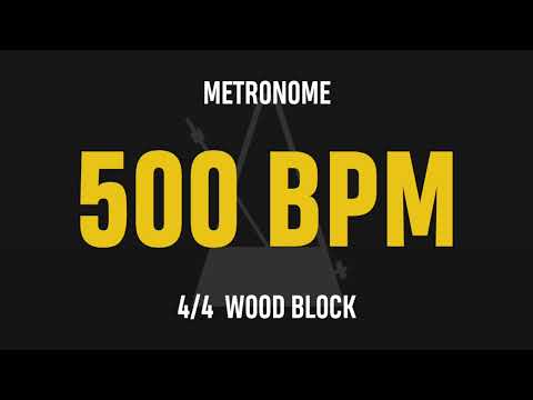 500 BPM 4/4 - Best Metronome (Sound : Wood block)