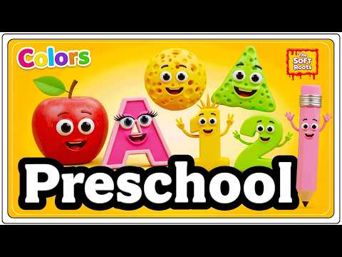 Preschool Learning activities for 3 year olds at home | Learn ABC Phonics Shapes Numbers Colors 🌈