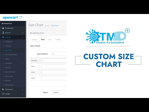 Custom Size Chart