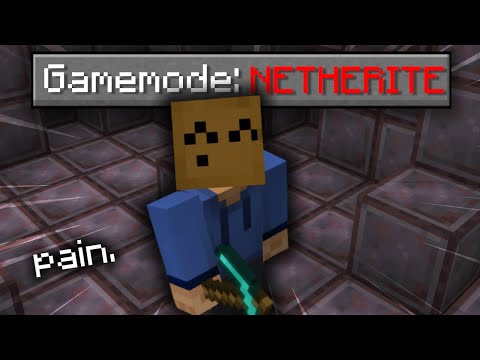 Can You Beat Minecraft in a 100% NETHERITE World?
