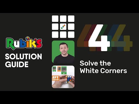 SOLVE LAYER ONE – Step 3: Solve The White Corners
