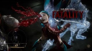 Mortal Kombat 11 subzeros second fatality frozen in time
