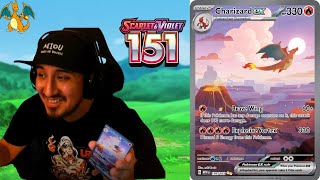 CHARIZARD Pokemon pull Reaction | Card Opening 151 Scarlet & Violet