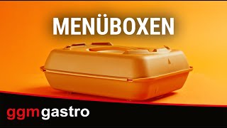 (20 pièces) Boîtes menu – 600 ml – Compartimentées – Anthracite/rouge