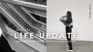 MASSIVE LIFE UPDATE 2022 🕊| quitting my job ( again ), the aesthete collective & moving in together