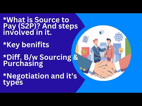 What is Source to Pay (S2P)? Difference B/w Sourcing & Purchasing and Negotiation  #spiceoflife