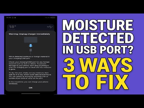 Fix  "We've Detected Moisture Or Foreign Material in USB Port"  on Samsung Phones!