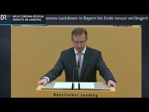 Andreas Winhart AfD am 8.1.2021 im Bayerischen Landtag