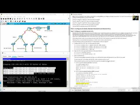 5.2.7 Packet Tracer - Configure and Modify Standard IPv4 ACLs