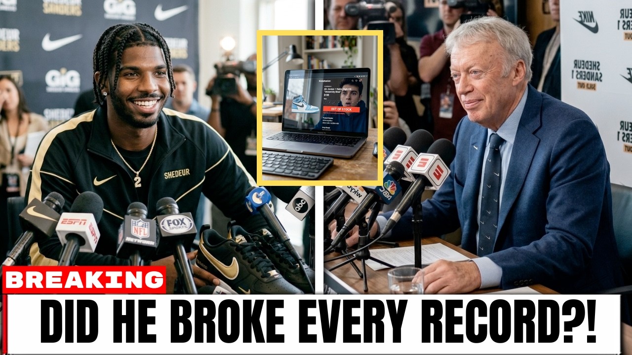 SHOCKING Shedeur Sanders’ Nike Drop EXPLODES In 10 Minutes, Crushing Every NFL Player Sales Record!